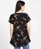 Women's Crepe Floral Print Top